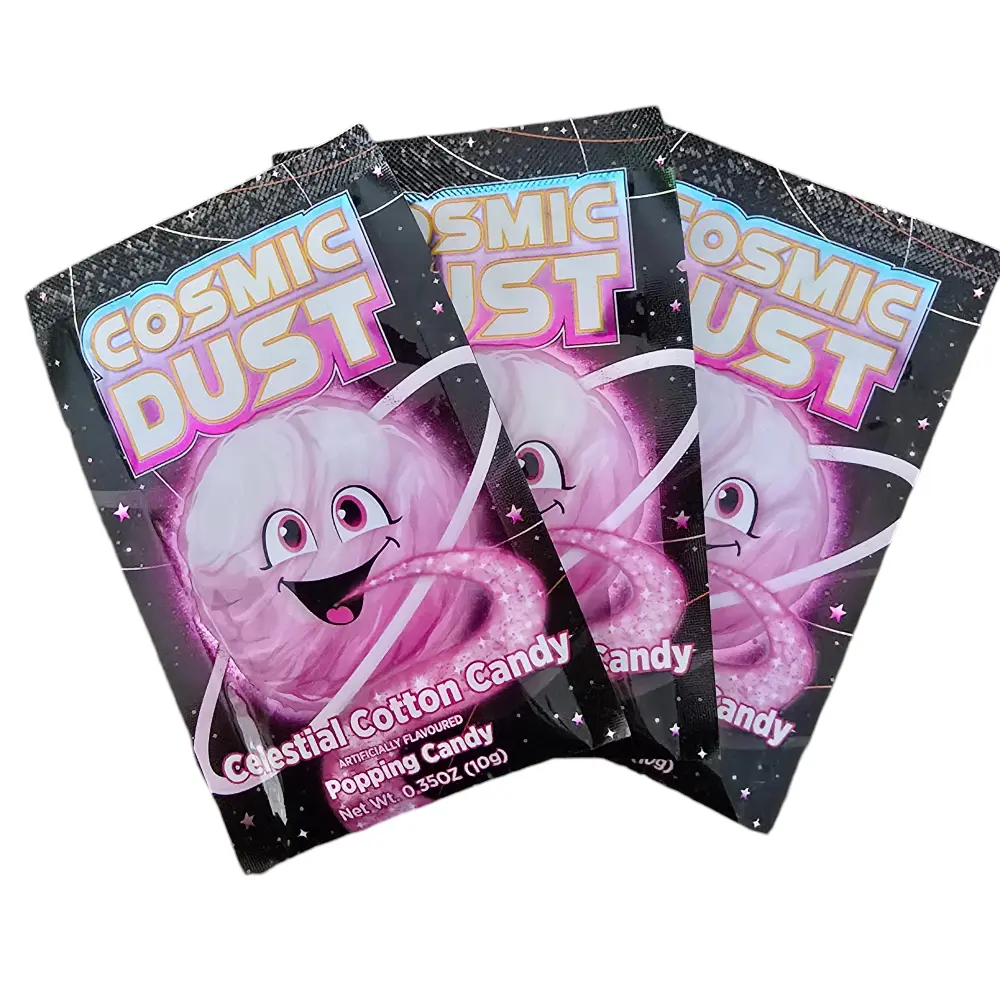 Cosmic Dust Knettersnoep Roze – De Zoete Smaakexplosie van Aardbei! 10 gram