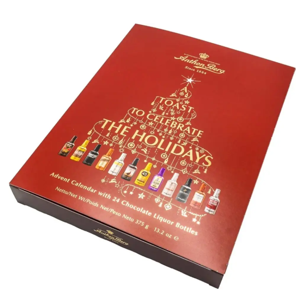 Anthon Berg Adventkalender: Geniet Elke Dag van Luxe Chocolade Likeurflesjes.
