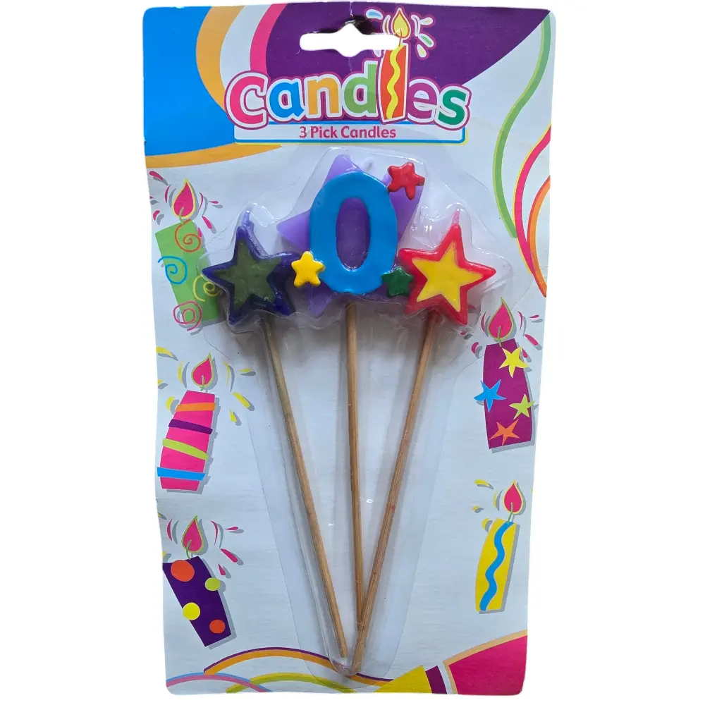 Feestelijke Kaarsprikkers - 2 Sterren en Cijfer 0 🎉