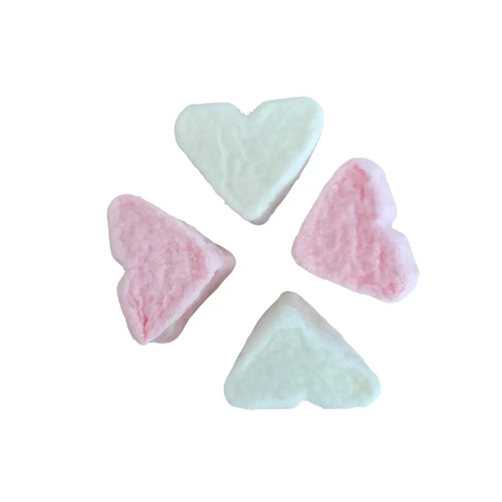 Spekhartjes roze-wit prijs is per stuk.