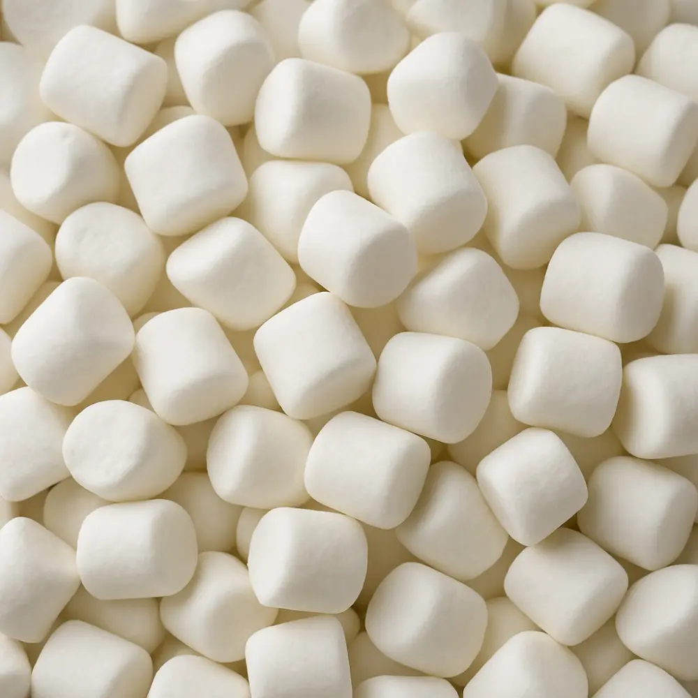 Mini marshmallow spekjes kleur wit 100gram