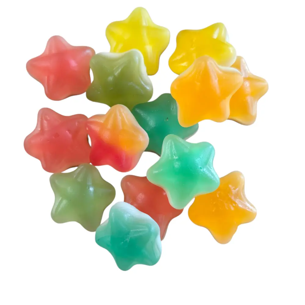 Zeesterren & Ster snoepjes – kleurrijk en plantaardig snoep (100 gram)