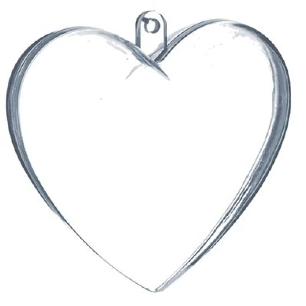 Hartje van Plexiglas – Doopsuiker, snoep of traktatie 6,5 cm