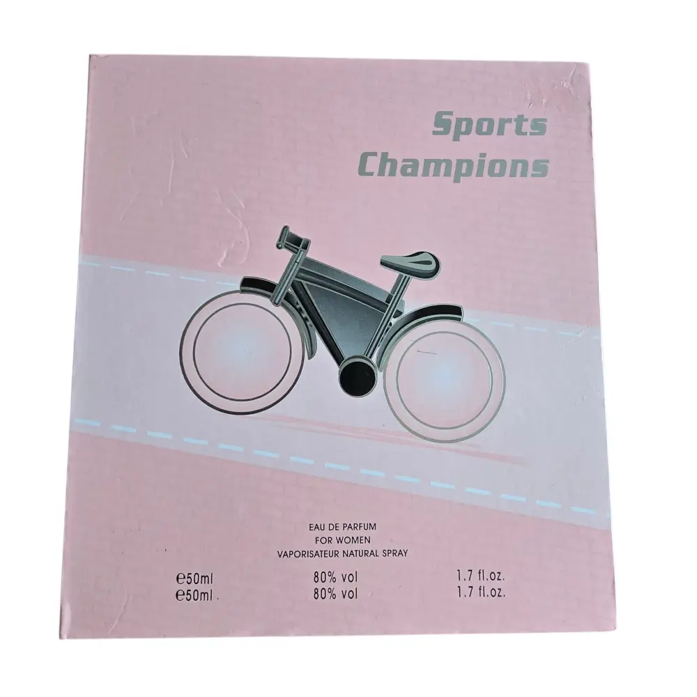 Originele cadeaudoos sportfiets met 2 parfums – bloemig & kruidig 50 ml
