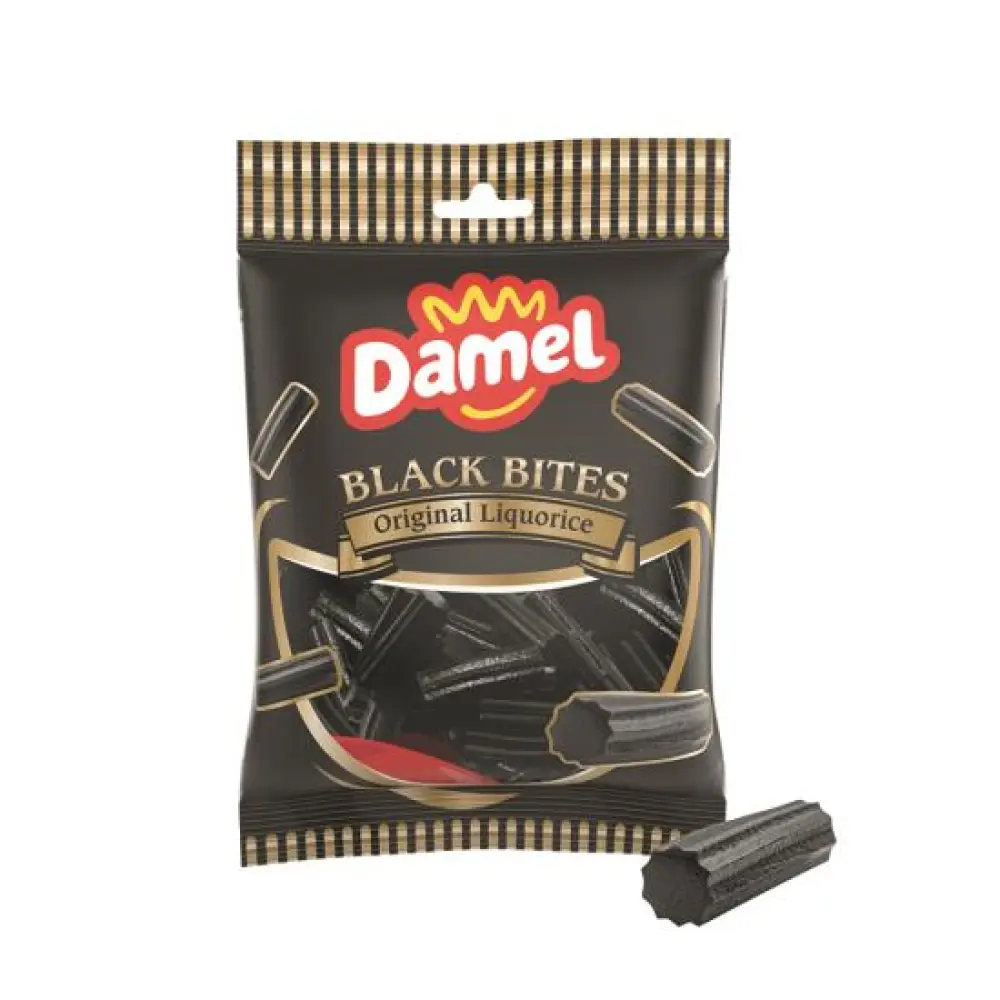 Damel Black Bites Drop – Heerlijke zachte drop met volle smaak (135 gram)