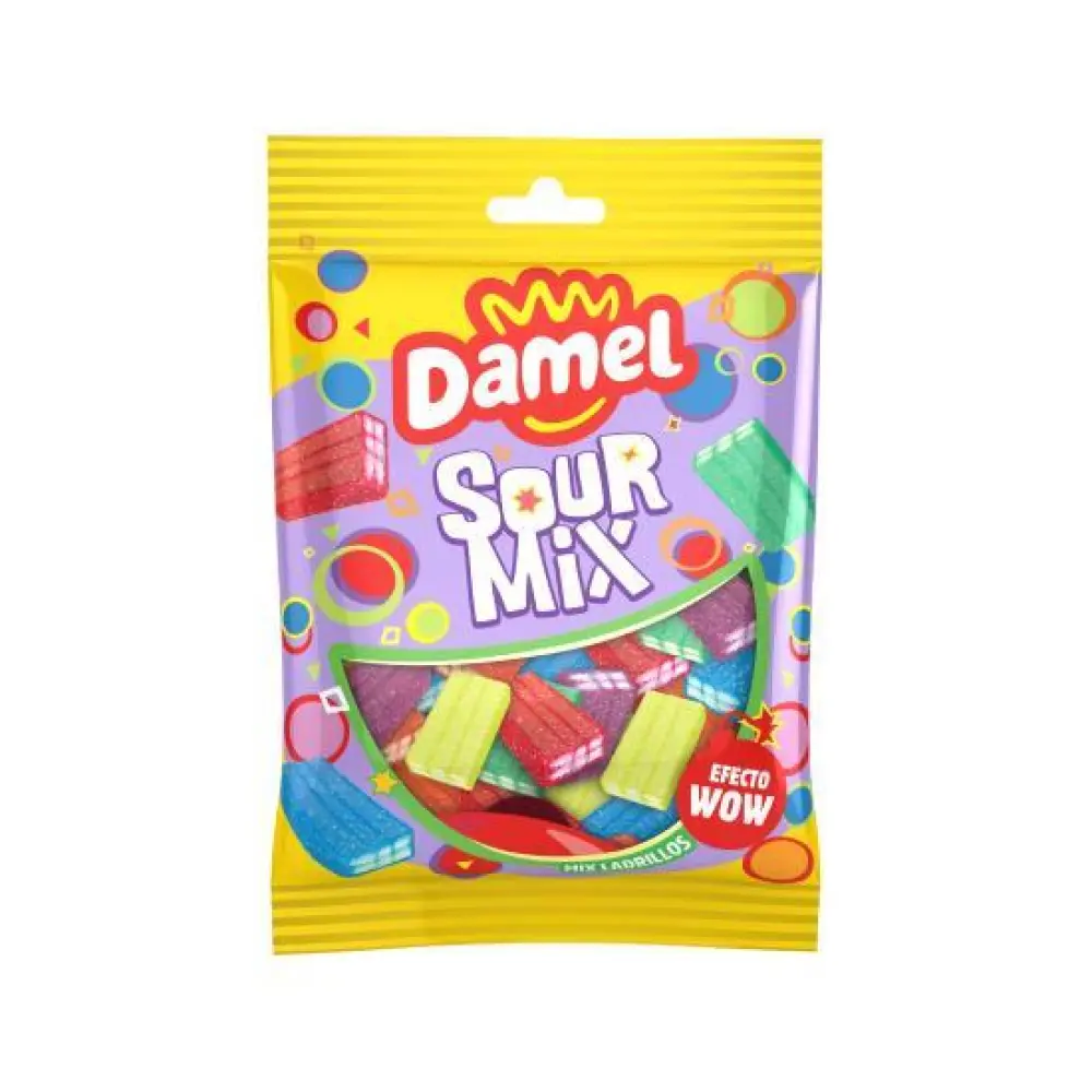 Damel Gummy Vegan – Kleurrijke vegan fruitgummies met suikerlaagje (135 gram)
