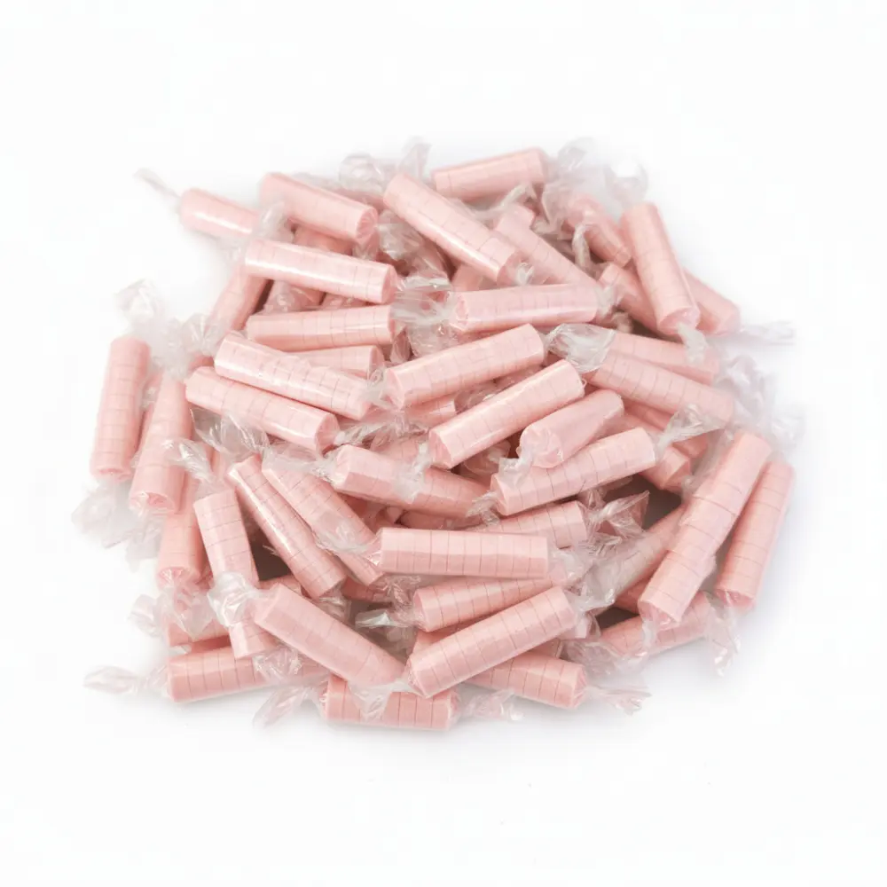 💕 Roze Dextrose Rolletjes – Halal snoep met fruitsmaak (10 rolletjes à 10 snoepjes)