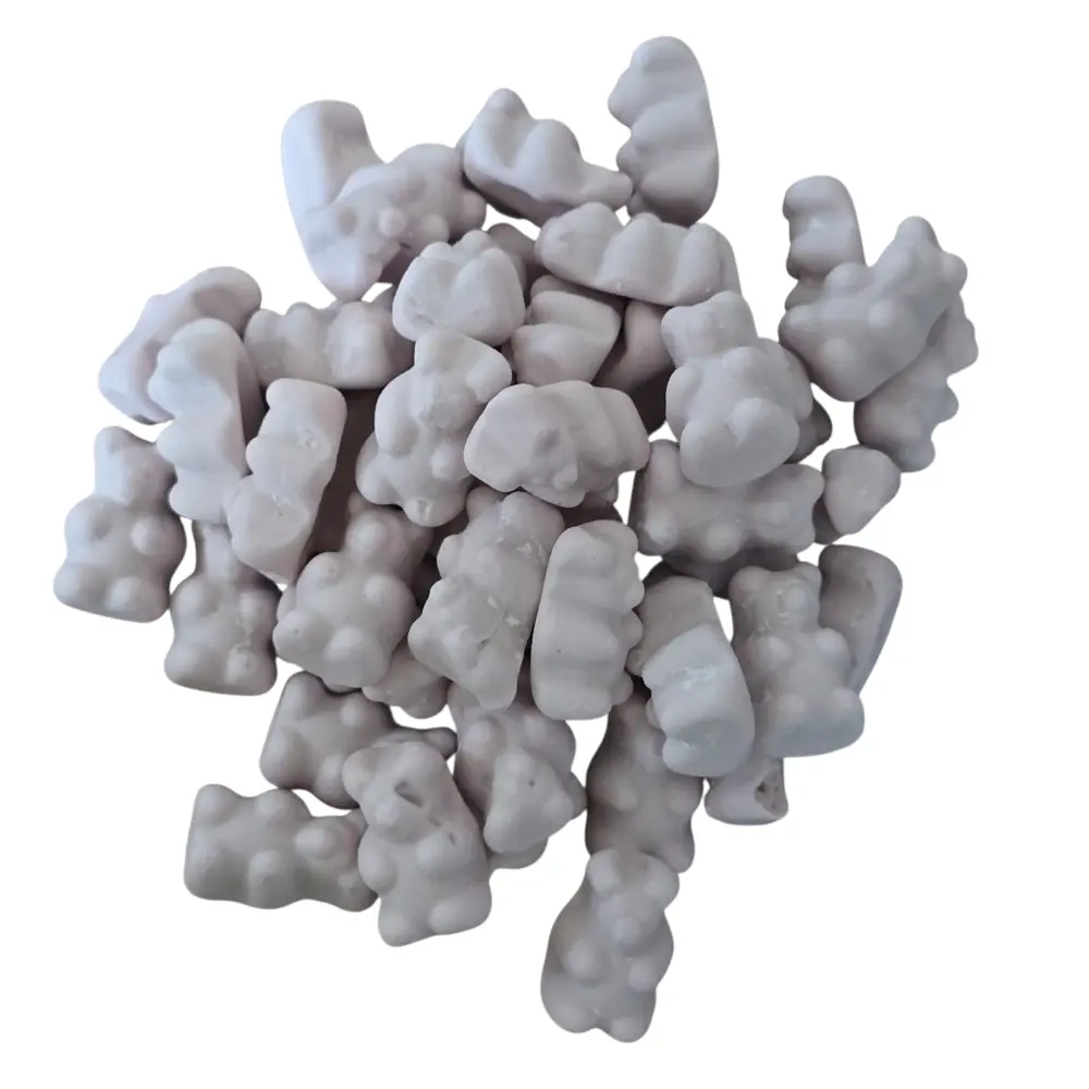 💜 Vegan Gecertificeerde Beertjes Schuimpjes – Lila zachte snoepjes met bessensmaak (100 gram)