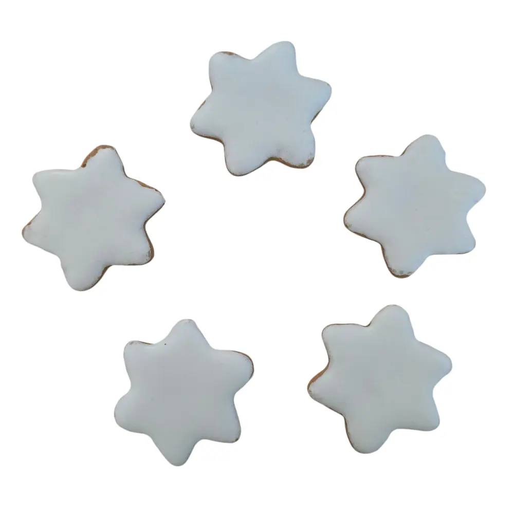 ⭐ Witte Likkoekjes in Stervorm – Met Vanillesmaak (10 stuks)