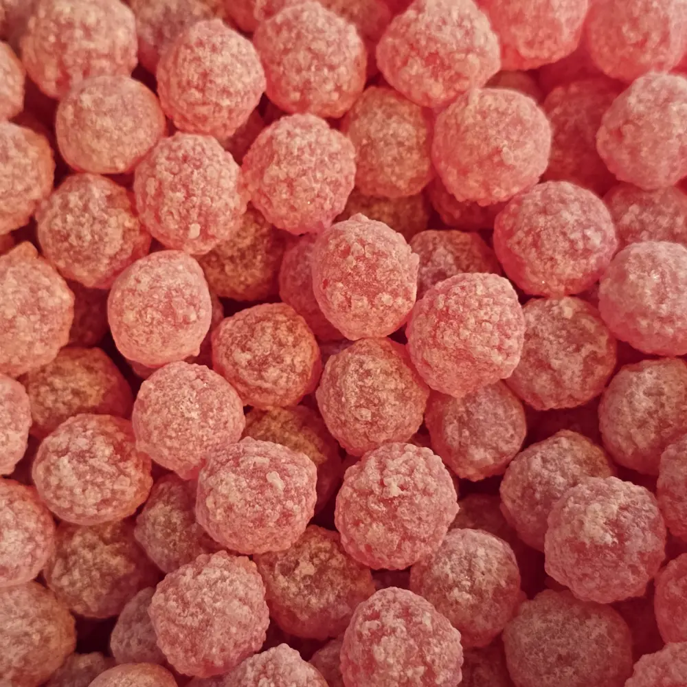 💗 Kleine Roze Zuurtjesballetjes – Fris & Zoet Snoepgoed (100 gram)