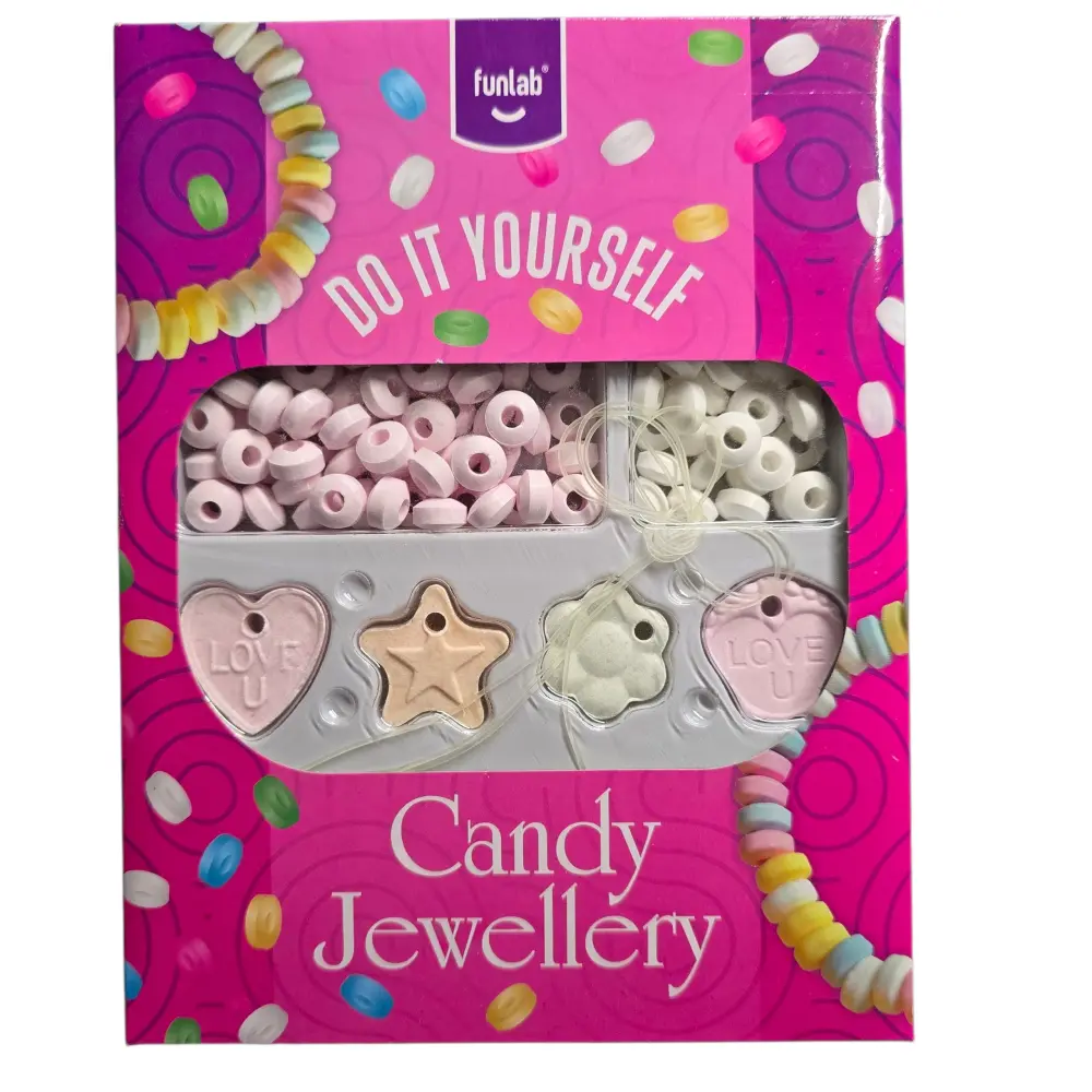 Sieraden Maakset met Snoep – DIY Armband & Ketting Doosje voor Kids