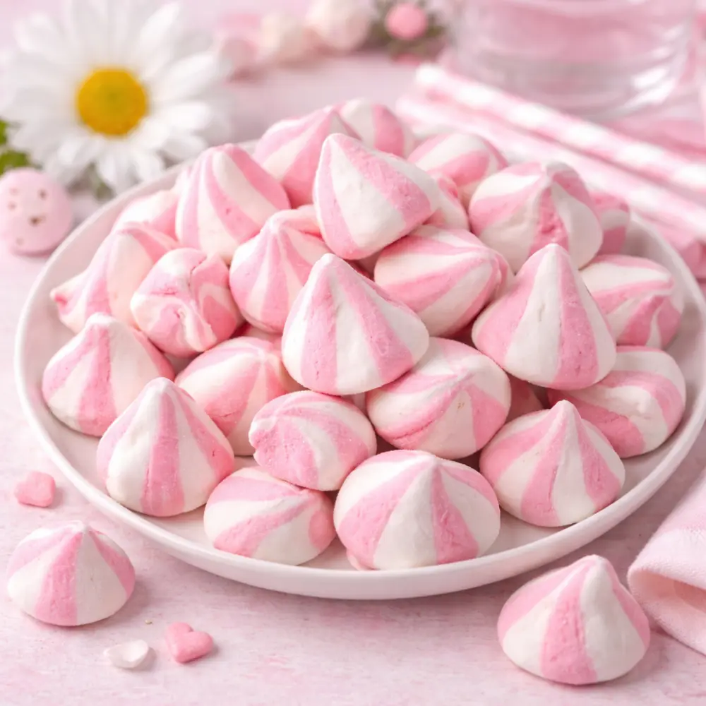 Fini Aardbei Marshmallows in Elfenhoedvorm 5-stuks Roze