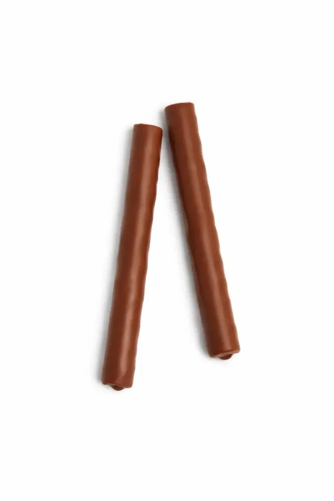 Chocolade spekken 10 cm prijs is per 10 stuks.