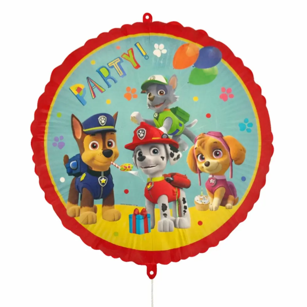 Folie ballon Paw patrol rond 43 cm