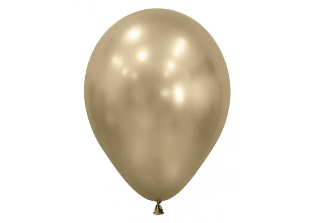 Gold Dust goudkleurige ballon 12 inch met poederfinish set van 10 stuks