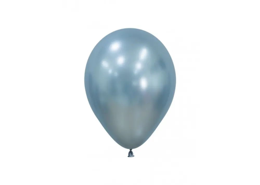 Silk Arctic Blue Ballonnen 9 inch – Metallic Lichtblauw – 10 stuks