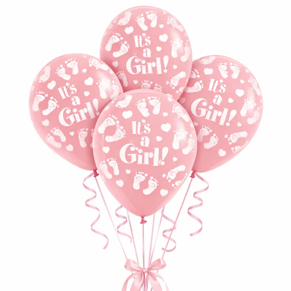 It’s a Girl Ballonnen Roze 12 inch (30 cm) – 5 stuks