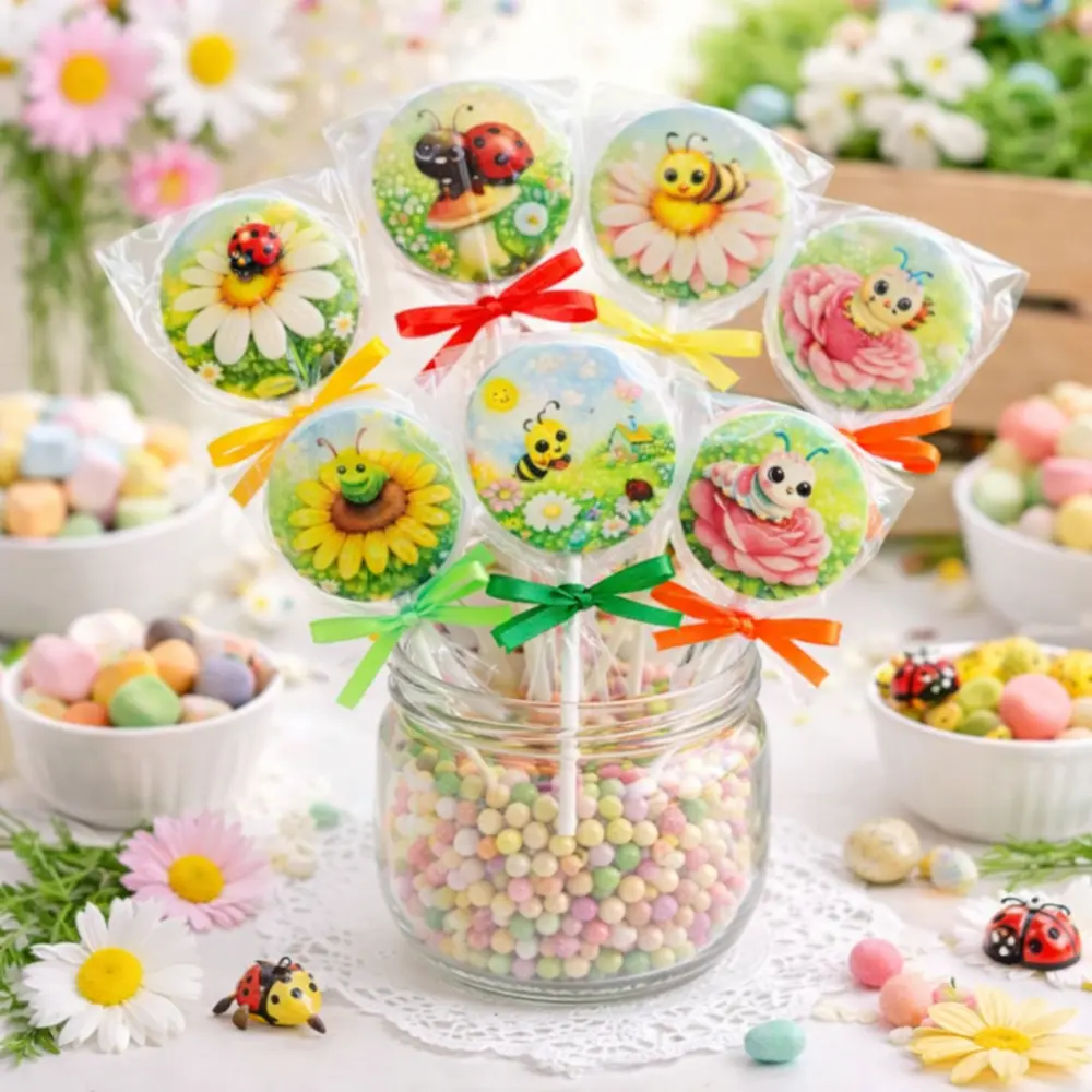 Voorjaars Lente Lolly’s met Eetbare Print – Halal