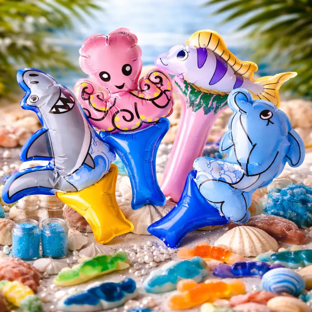 Zelfopblazende Zeedieren Ballon – Verrassingsballon