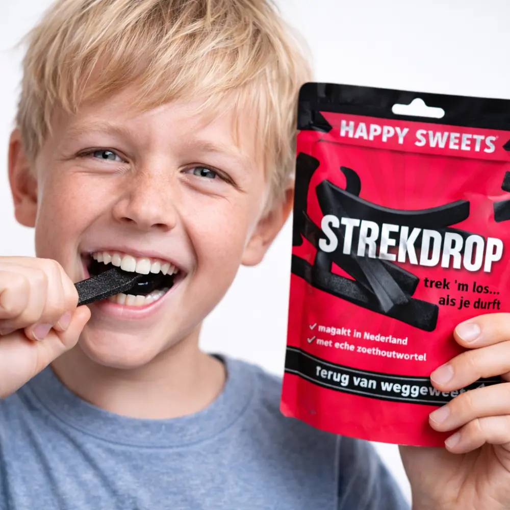 Strekdrop 150 gram – Oud Hollandse Trekdrop “Terug van weggeweest”