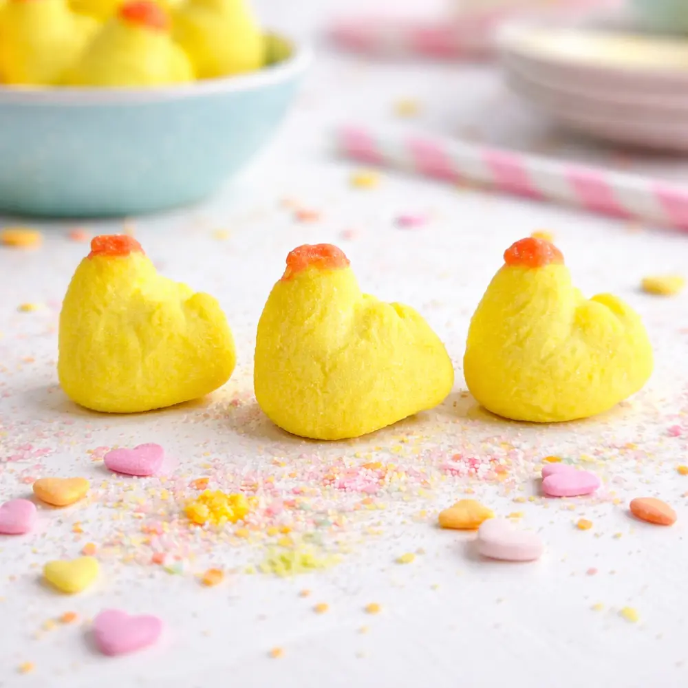 Kuiken Spekjes / Paas Kuikentjes Marshmallow – Zachte Gele Spekjes 10-stuks