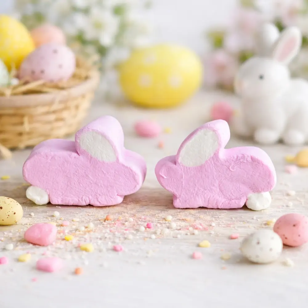 Schattige Marshmallow Konijntjes – Perfect voor Pasen en Voorjaarstraktaties 🐰🌸