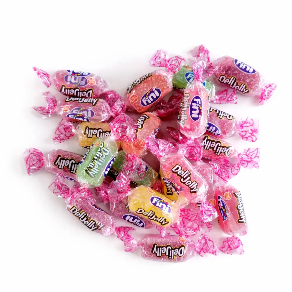 Zachte Jelly Snoepjes met Suikerlaagje (3 cm) – Assorti Kleuren | 100 gram ±16 stuks