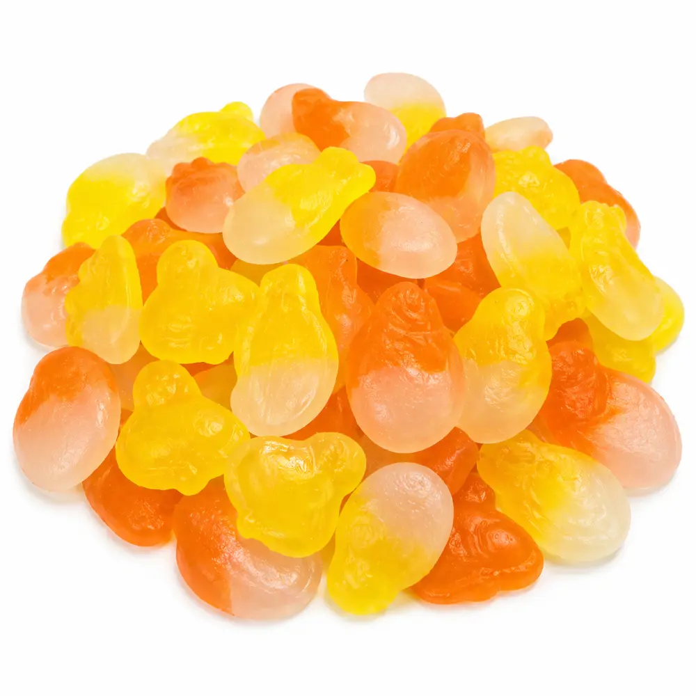 Gummy snoep mix kuikentjes, eitjes & konijntjes – 100 gram (±14 stuks)