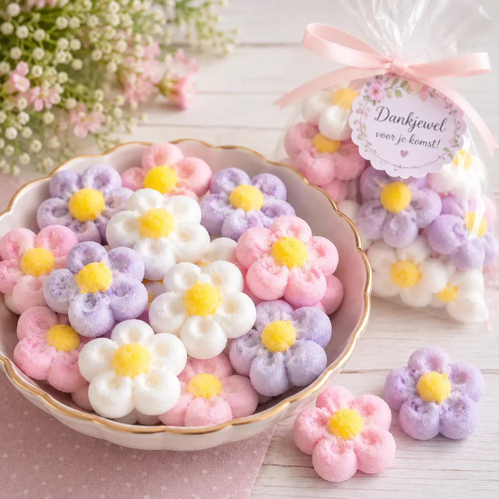 Spekken Bloemen Assorti Roze, Wit en Lila – 5 Stuks 🌸