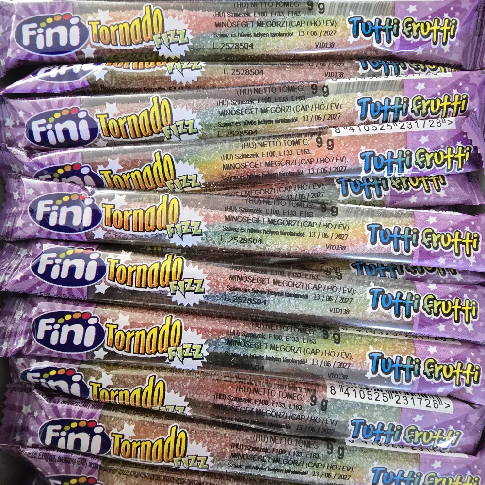 Regenboog Tornado Snoepstreng 13 cm – Kleurrijke Fruitsmaak Traktatie 🌈🍬