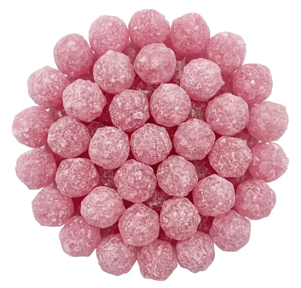 Kleine Roze Sugar Drops Aardbeiensmaak – 100 Gram