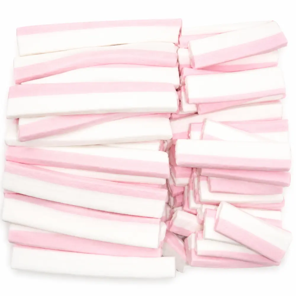 Spekreepjes 18 cm roze/wit - per stuk