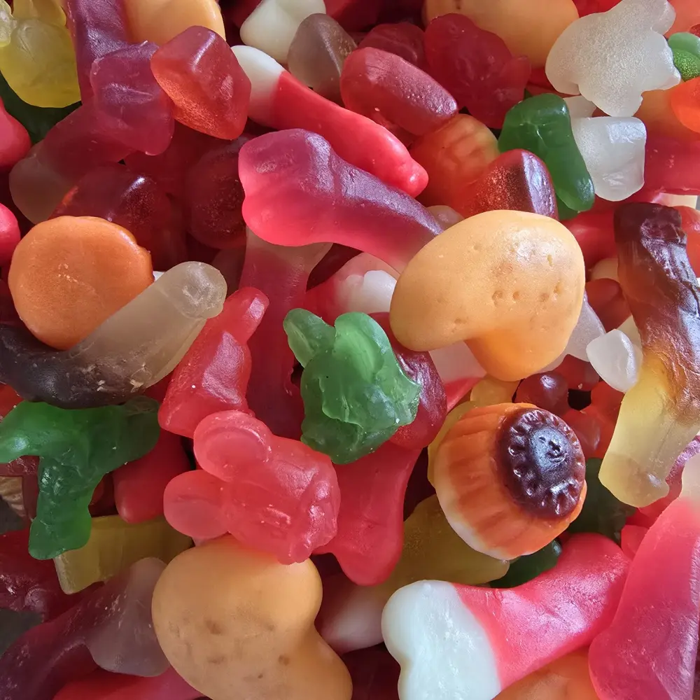 Spicy Mix Snoepjes – Diverse Vormen met Pittige Verrassing 250 gram