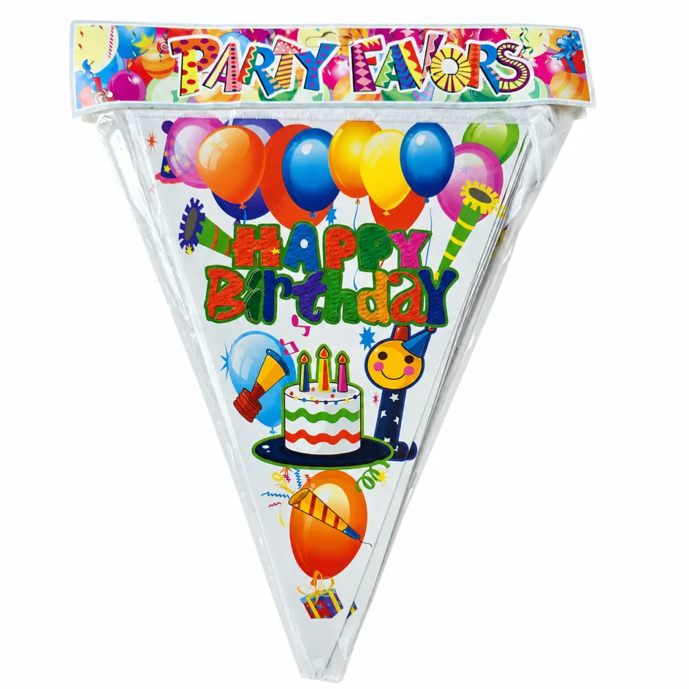 Vlaggenlijn Happy Birthday 10 meter