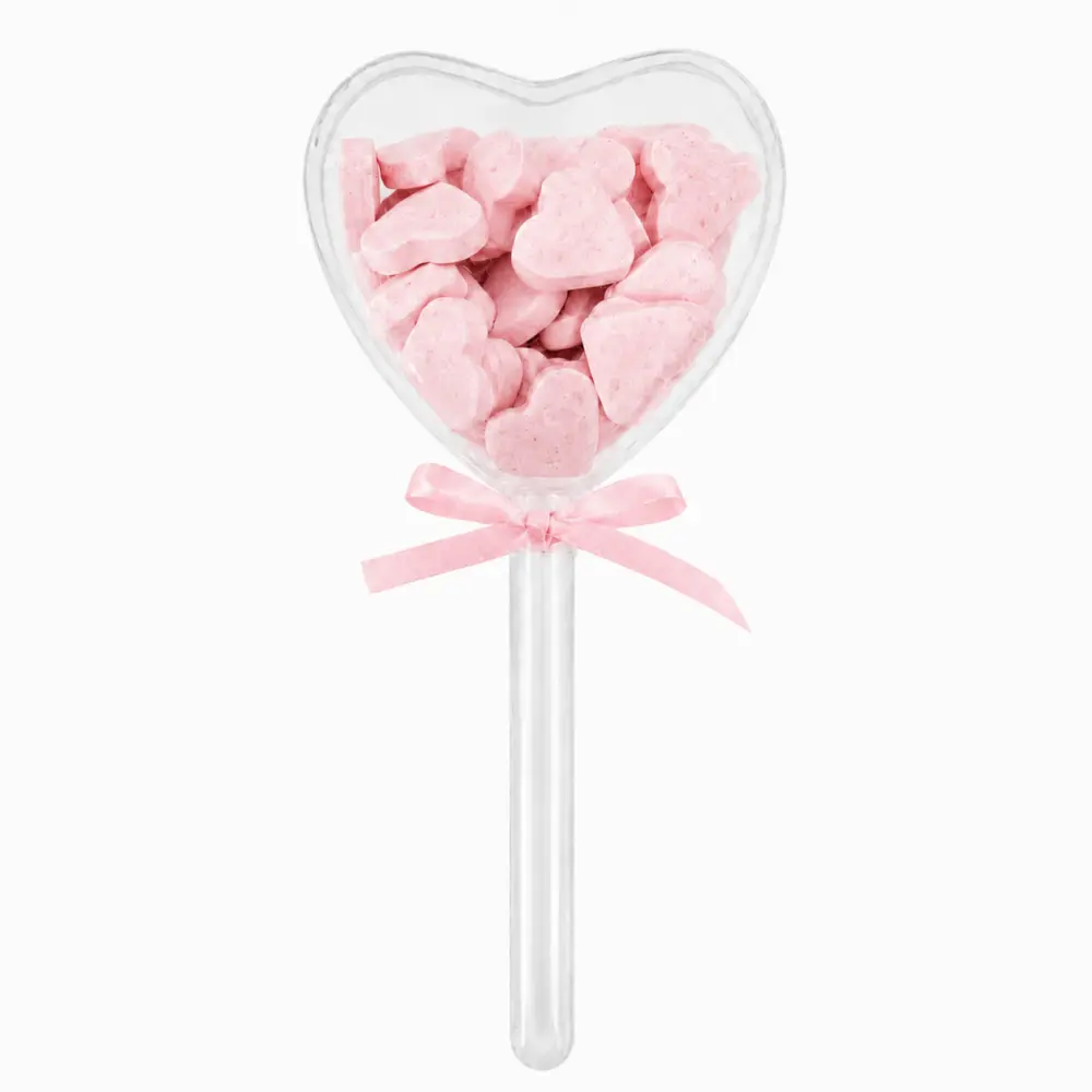 Geboortetraktatie Meisje – Toverstaf Hart met Roze Dextrose Hartjes