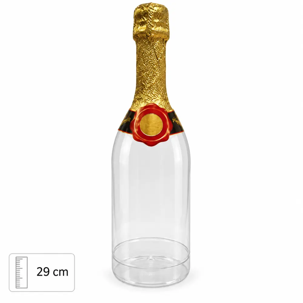 Transparante Champagnefles om te Vullen – 29 cm