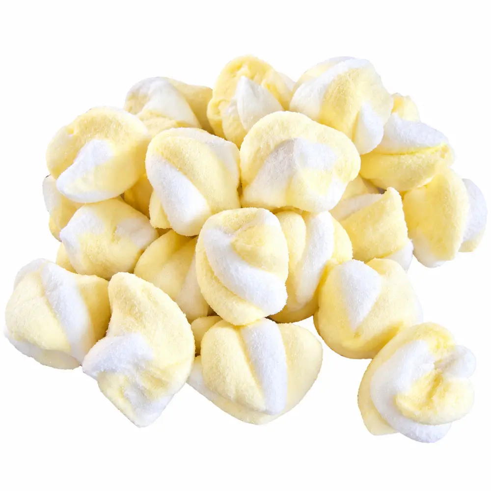 Popcorn Spekjes – Zoete Marshmallows met Popcornsmaak – 100 gram