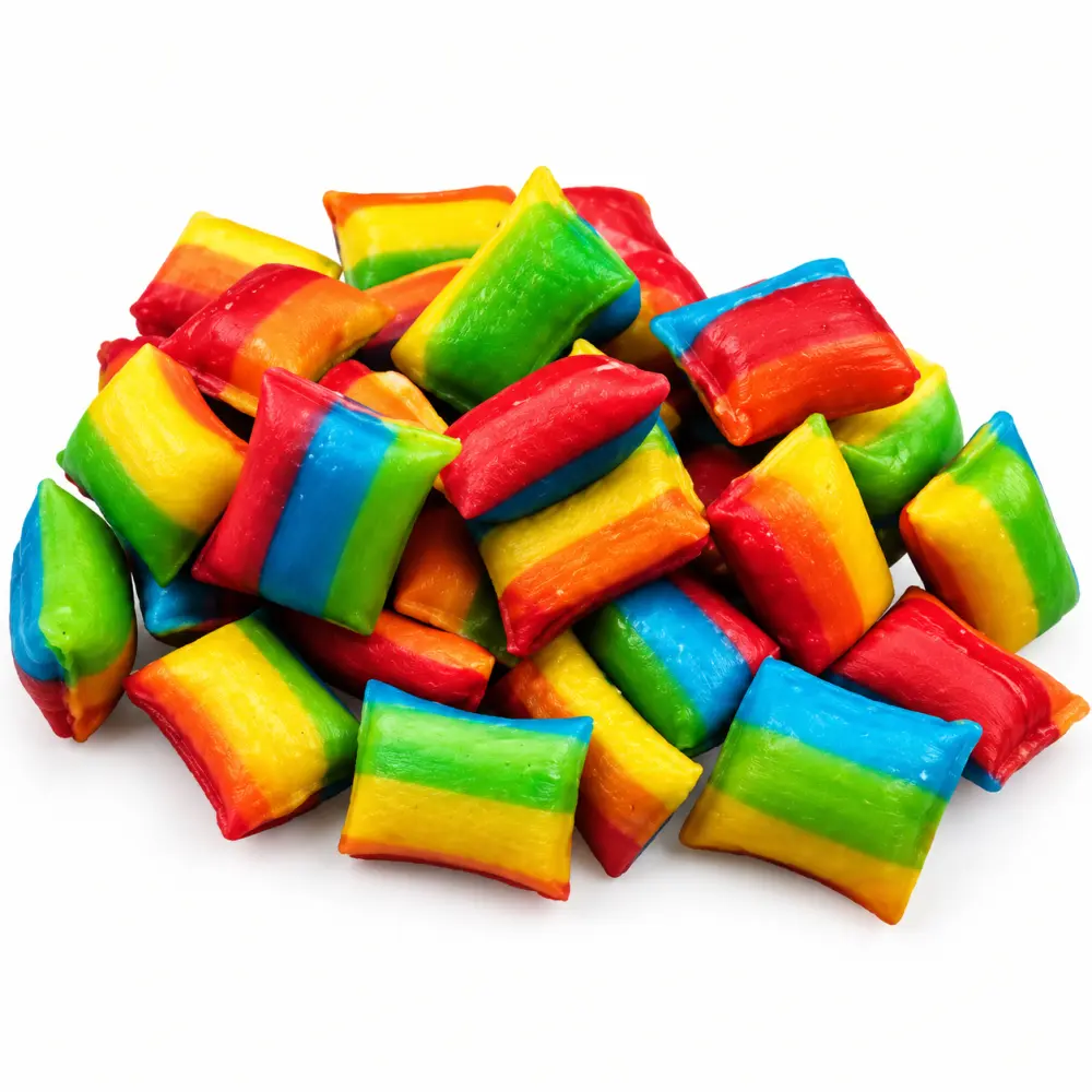 Regenboog Kussentjes - Feestelijke Zoetwaren 100 gram