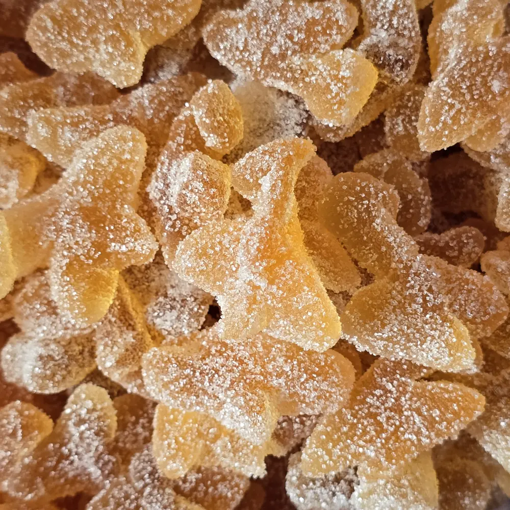 Oranje Vliegtuigjes Snoep – 100g, Koemelkvrij, Glutenvrij, Notenvrij, Eivrij – Zoete Snoepjes in de Vorm van Vliegtuigjes