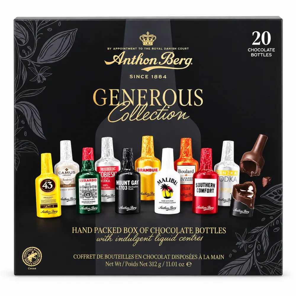 Anthon Berg chocolade likeur flesjes 20 stuks