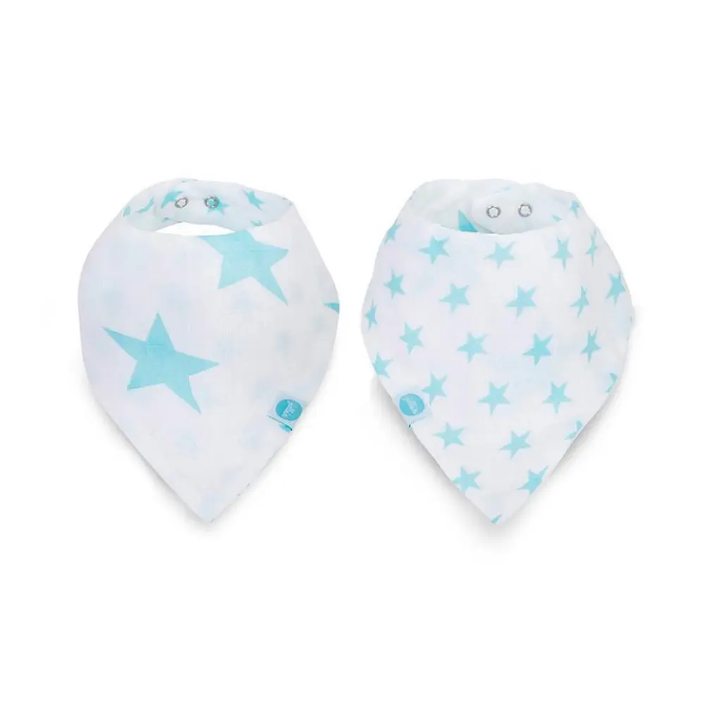 Jollein slab bandana hydrofiel Little star mint (2pack)