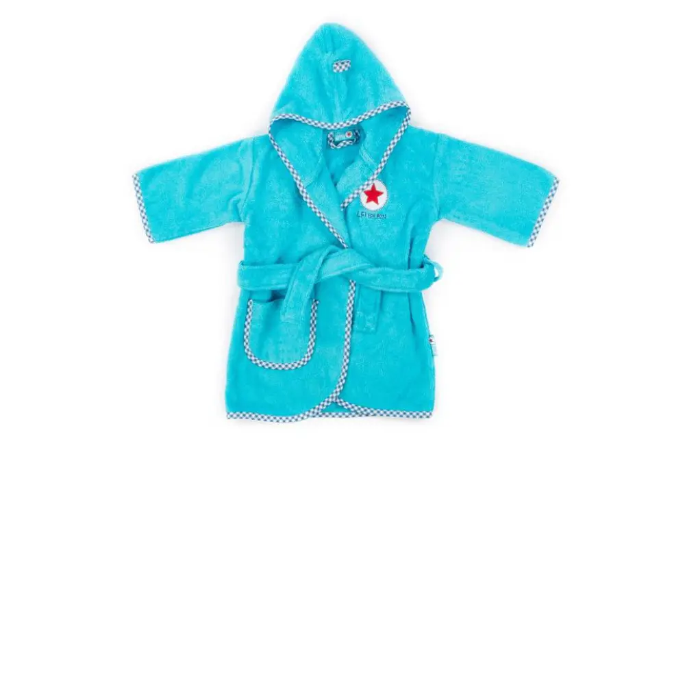 Lief! lifestyle badjas turquoise 1 - 2 jaar