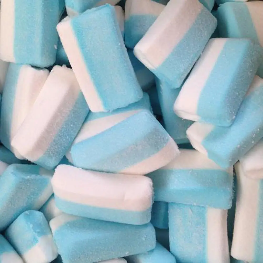 Blauw-Witte Spekken5,5 cm Ideaal voor Babyshowers  prijs per stuk