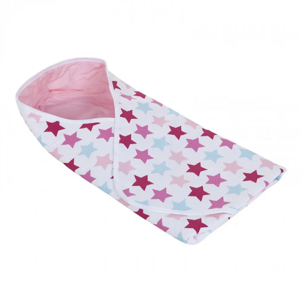 Little Dutch - Wikkeldoek Mixed stars pink