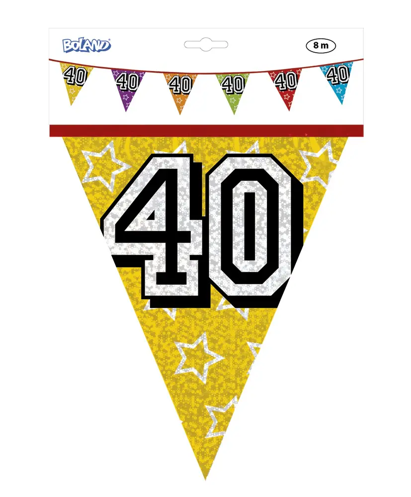 Vlaggenlijn jarig 40 jaar