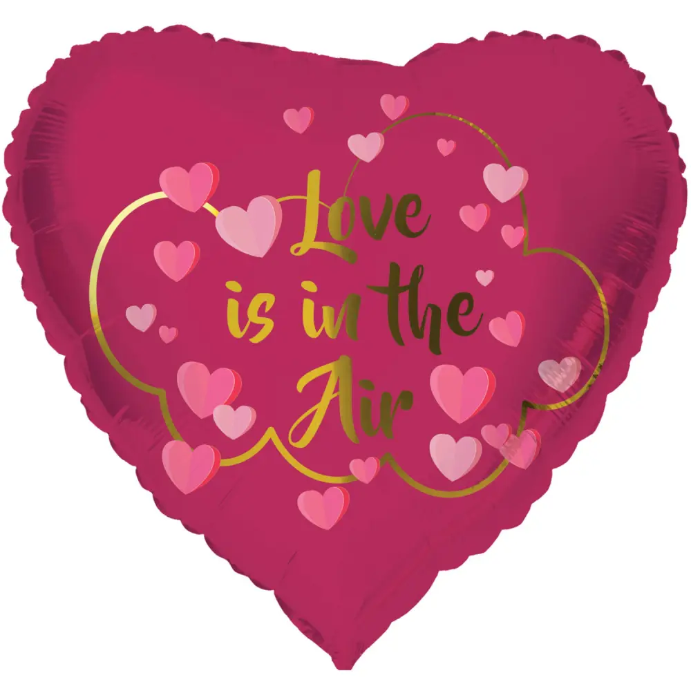 Love is in the air folie ballon hart 45cm