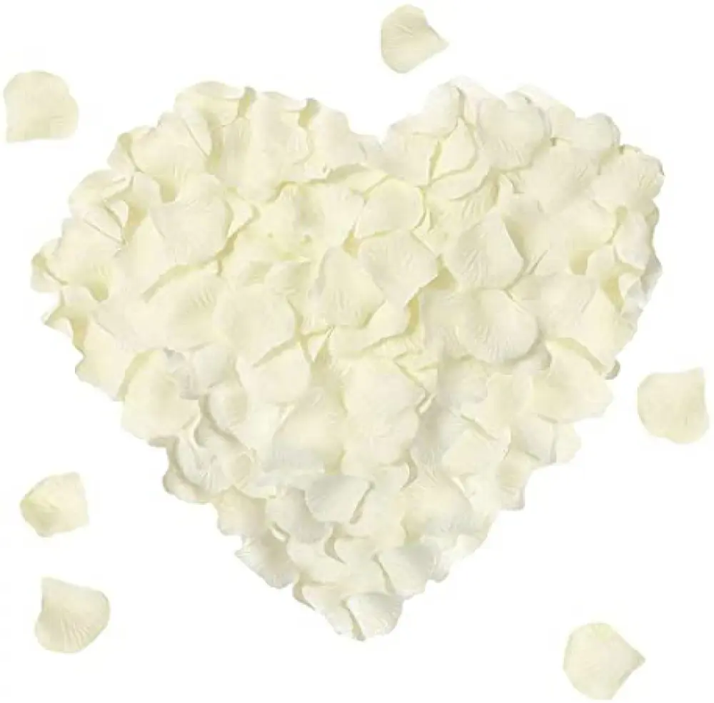 Rozen blaadjes WIT (± 150 stuks)