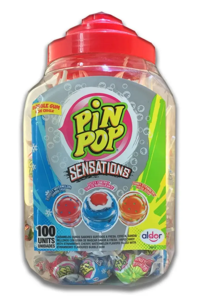 Pin Pop lolly - 3 verschillende smaken - per stuk