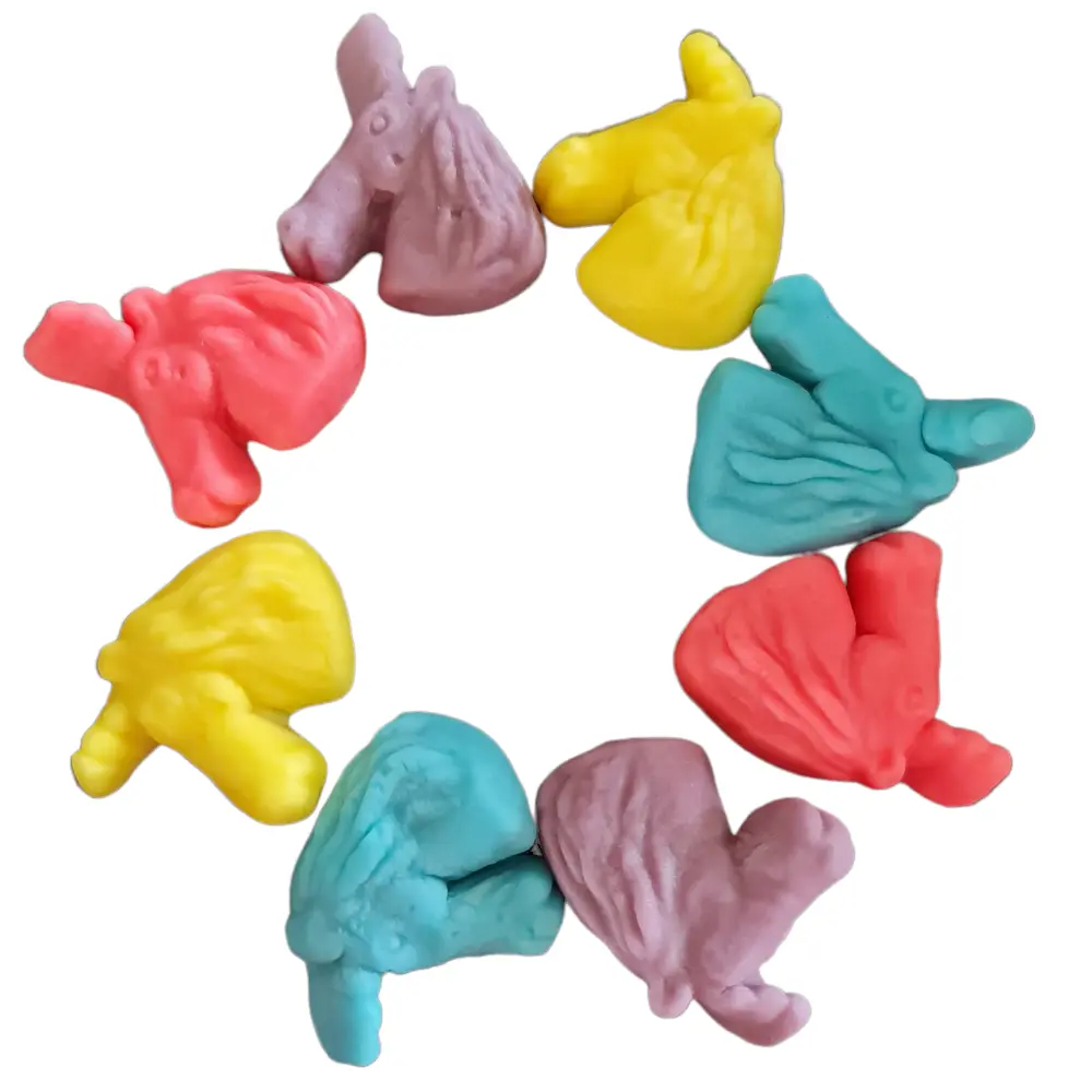 Unicorn snoep 100 gram. Regenboogkleuren Glutenvrij