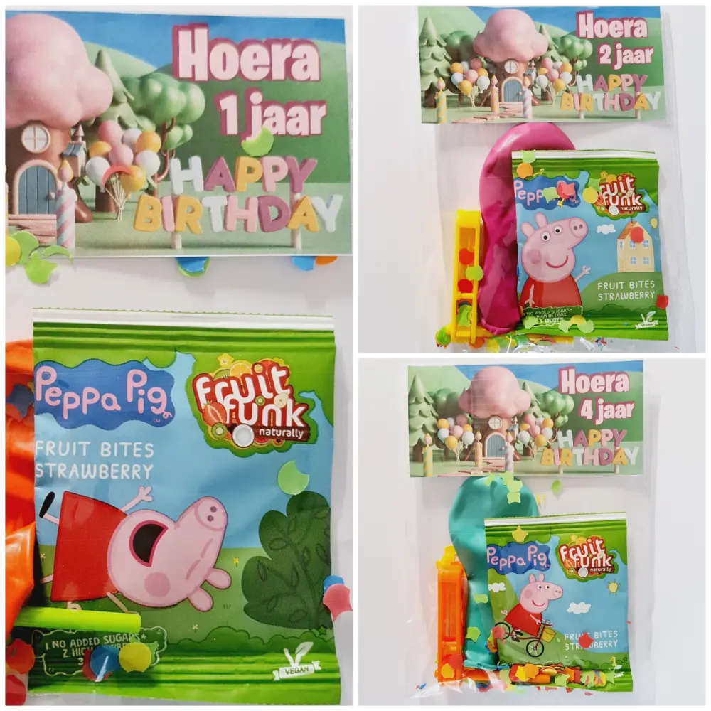 Vier speciale momenten met onze Peppa Big gezonde traktatiezakjes – Perfect voor Kinderfeestjes Kleur ROZE